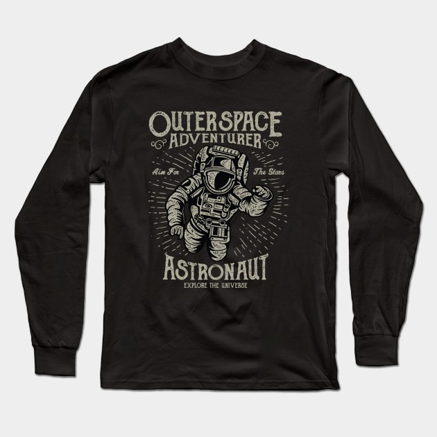 Outerspace Adventurer Long Sleeve T-Shirt by tdK